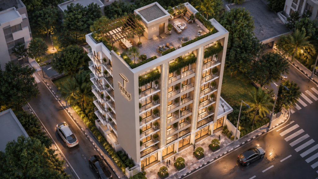 Tirthraj Residency Night View