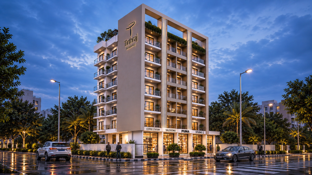 Tirthraj Residency Night View