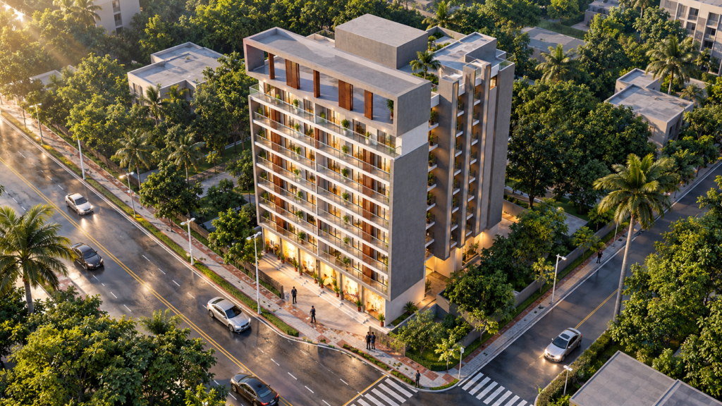 Tirthraj Pinaka Pushpak Nagar Drone View